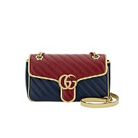 GUCCI-443497 4143 구찌 블루 GG 데님 GG 마몽 스몰 숄더백