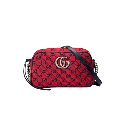 [스페셜오더]GUCCI-447632 9086 홍콩구찌명품 차이니스 발렌타이 데이 GG 마몽 GG 애플 프린트 스몰 숄더백