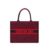 [스페셜오더]CHRISTIAN DIOR-M1296 디올 블루 Toile de Jouy Palms 자수 스몰 DIOR BOOK TOTE 백