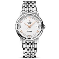 [스페셜오더]OMEGA-오메가 드빌 레이디매틱 레드 골드 다이아 인덱스 화이트 여성시계 34mm