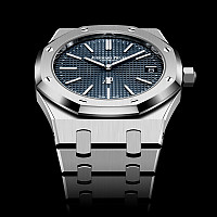 [스페셜오더]Audemars Piguet-오데마피게 로얄 오크 듀얼타임 파워리저브 스틸 블랙 41mm