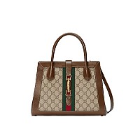 GUCCI-‎772126 구찌 베이지/에보니 GG 재키 1961 스몰 토트백 24cm