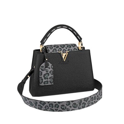 LV-M94755 루이비통 블랙 카퓌신 BB 핸드백 27cm