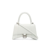 [스페셜오더]BALENCIAGA-593546 발렌시아가 블랙 그레인 아워글래스 스몰 탑 핸들백