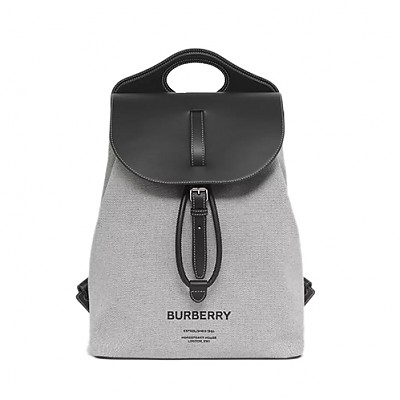 [스페셜오더]BURBERRY-80420181 버버리 블랙 나일론 레더 포켓 백팩