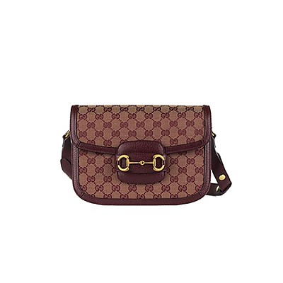 [스페셜오더]GUCCI-602204 9761 구찌 화이트 GG 수프림 1955 Horsebit 홀스빗 숄더백