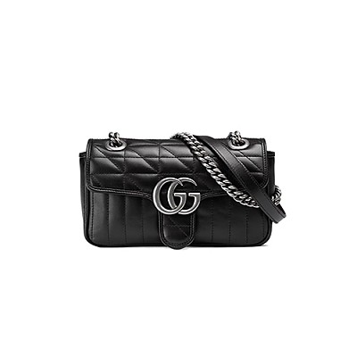 [스페셜오더]GUCCI-446744 5561 구찌 GG 마몽 레드 핑크 메탈릭 마틀라세 쉐브론 가죽 미니 숄더백