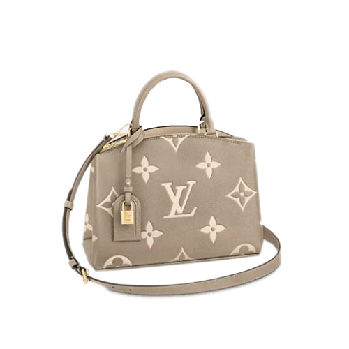 LV-M58914 루이비통 투르트렐/크림 모노그램 앙프렝뜨 쁘띠뜨 팔레 토트 백 29cm