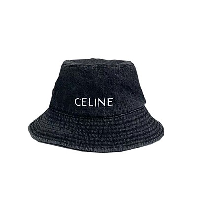 CELINE-102013 셀린느 카키 코튼 CELINE 아플리케 장식 카모플라주 버킷 햇 남여공용