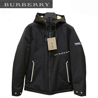 BURBERRY-101911 버버리 블랙 패치 장식 패딩 남성용