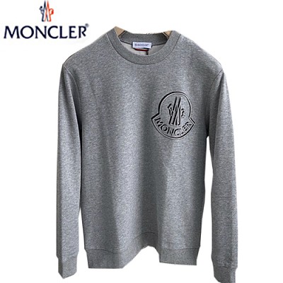 MONCLER-102613 몽클레어 그레이 로고 아플리케 장식 스웨트셔츠 남성용