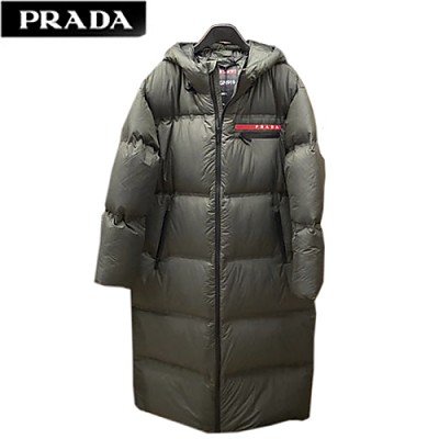 PRADA-10294 프라다 블랙 나일론 롱 패딩 여성용