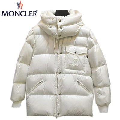 MONCLER-11119 몽클레어 화이트 로고 패치 장식 패딩 남성용