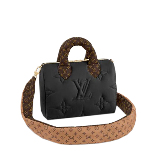 [스페셜오더]LOUIS VUITTON-M59008 루이비통 블랙 모노그램 에코닐 스피디 반둘리에 25