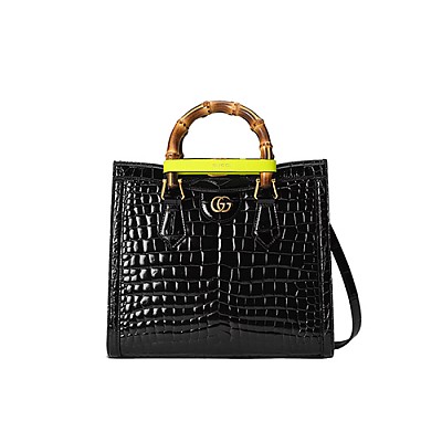 [스페셜오더]GUCCI-‎660195 1175 구찌 블랙 다이애나 뱀부 핸들 스몰 토트백