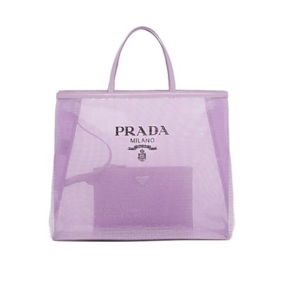 [스페셜오더]PRADA-1BG416 프라다 퍼플 시퀸 메쉬 토트 백