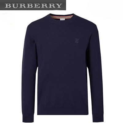 BURBERRY-80292471 버버리 블랙 모노그램 모티프 캐시미어 스웨터