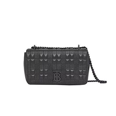 Burberry-805950 버버리 블랙 퀼팅 스몰 롤라 숄더백 23cm