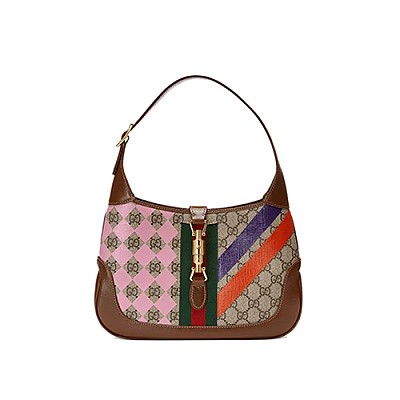 [스페셜오더]GUCCI-636706 8565 구찌 블루 오가닉 GG 데님 재키 1961 스몰 호보백