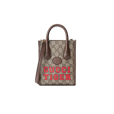 [스페셜오더]GUCCI-671623 8563 구찌 브라운 GG 인터로킹 G 미니 토트백