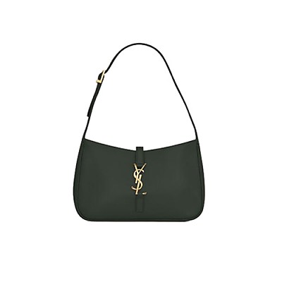 SAINT LAURENT-657228 생 로랑 그린 크로커다일 엠보싱 LE 5 À 7 스몰 호보 백 23cm