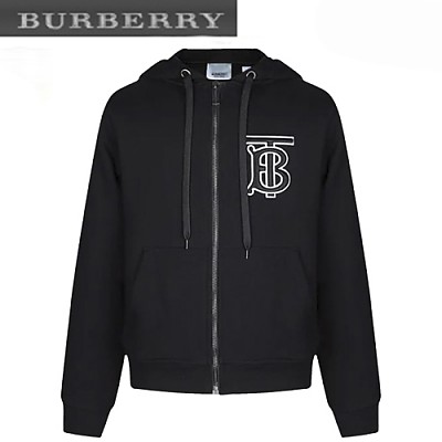 BURBERRY-02137 버버리 화이트 TB 로고 아플리케 장식 후드 쟈켓 남성용