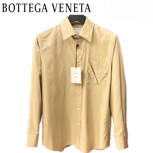 BOTTEGA VENETA-02114 보테가 베네타 베이지 코튼 셔츠 남성용