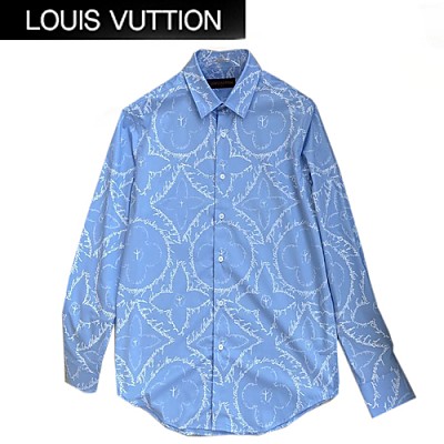 LOUIS VUITTON-02202 루이비통 블랙 모노그램 플라워 셔츠 남성용