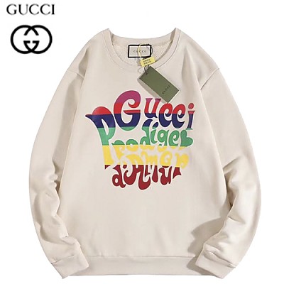 GUCCI-02232 구찌 아이보리 프린트 장식 스웨트셔츠 남여공용