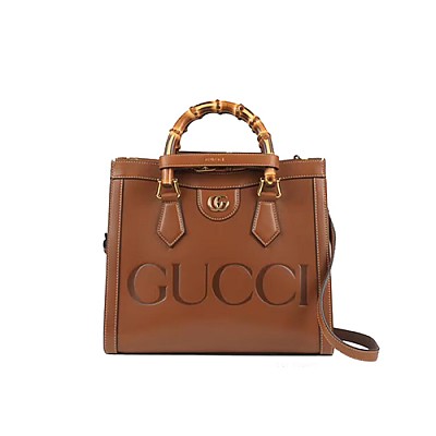 [스페셜오더]GUCCI-660195 1175 구찌 블랙 크로커다일 다이애나 뱀부 핸들 스몰 토트백