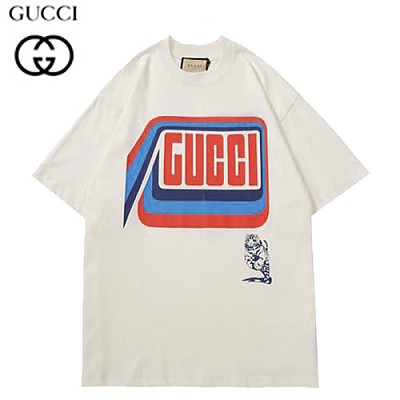 GUCC*-03223 구찌 블랙 GUCCI 프린트 장식 티셔츠 남여공용