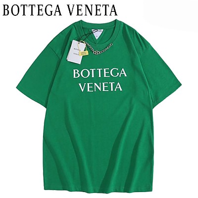 BOTTEGA VENE**-03101 보테가 베네타 그린 메탈 장식 티셔츠 남여공용