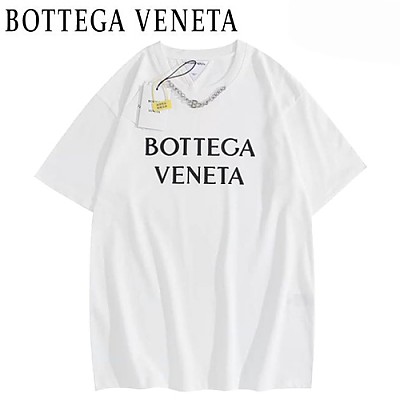 BOTTEGA VENE**-03101 보테가 베네타 그린 메탈 장식 티셔츠 남여공용