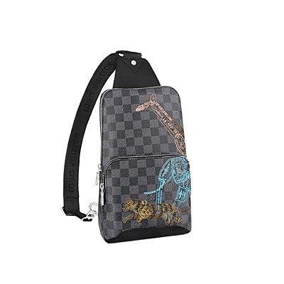 [스페셜오더]LOUIS VUITTON-N40237 루이비통 다미에 그라파이트 프린트 장식 에비뉴 슬링 백