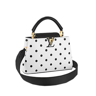 [스페셜오더]LOUIS VUITTON-M57651 루이비통 옐로우 자수 스트라이프 캔버스 카퓌신 BB