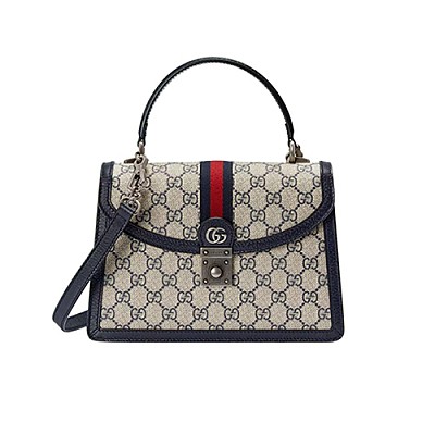 [스페셜오더]GUCCI-651055 9794 구찌 오피디아 화이트/베이지 GG 수프림 스몰 탑 핸들백