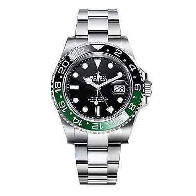 ★[AR팩토리]ROLEX-로렉스 GMT-마스터 II 블루/블랙 세라믹 베젤 스틸 쥬빌리 브레슬릿 남자시계 40mm