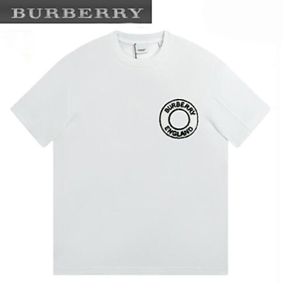 BURBERRY-04194 버버리 블랙 아플리케 장식 티셔츠 남성용