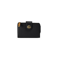 GUCCI-739498 2535 구찌 브라운 뱀부 미디엄 더블 G 지갑