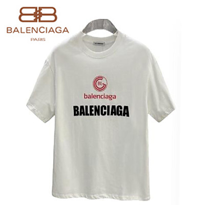 BALENCIAGA-042313 발렌시아가 블랙 프린트 장식 티셔츠 남성용