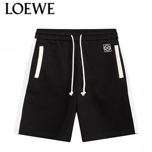 LOEWE-042011 로에베 블랙 로고 아플리케 장식 스웨트쇼츠 남여공용