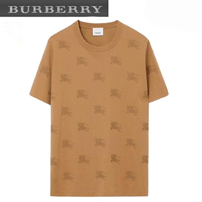 BURBERRY-80720871 버버리 화이트 EKD 코튼 티셔츠 남여공용