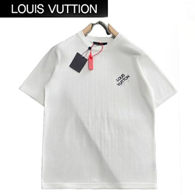 LOUIS VUITTON-042915 루이비통 라이트 블루 아플리케 장식 티셔츠 남여공용