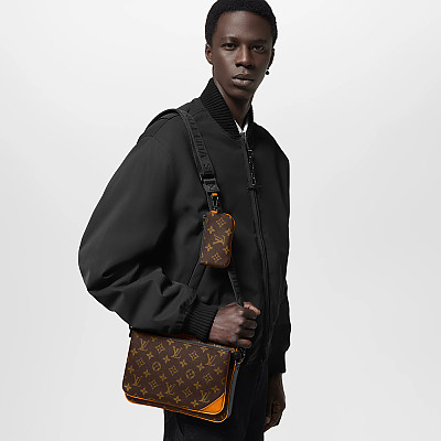 LOUIS VUITTON-M24753 루이비통 네이비 모노그램 섀도우 트리오 메신저