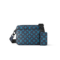 LOUIS VUITTON-M24753 루이비통 네이비 모노그램 섀도우 트리오 메신저