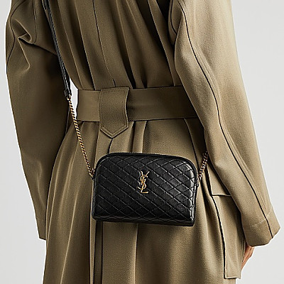 [스페셜오더]YSL-754051 생 로랑 화이트 램스킨 GABY 휴대폰 홀더 체인백