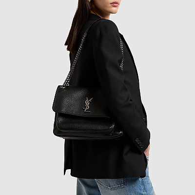 [스페셜오더]YSL-755857 생 로랑 블랙 램스킨 NIKI 점보 숄더백 47cm