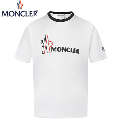 MONCLER-05089 몽클레어 블랙 프린트 장식 티셔츠 남성용