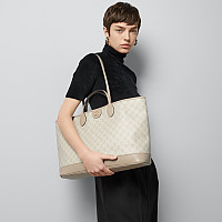 [스페셜오더]Gucci-739730 구찌 베이지/에보니 GG 오피디아 미디엄 토트백 38cm