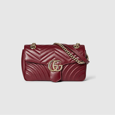 [스페셜오더]GUCCI-443497 4340 구찌 GG 마몽 블루 가죽 스몰 숄더백